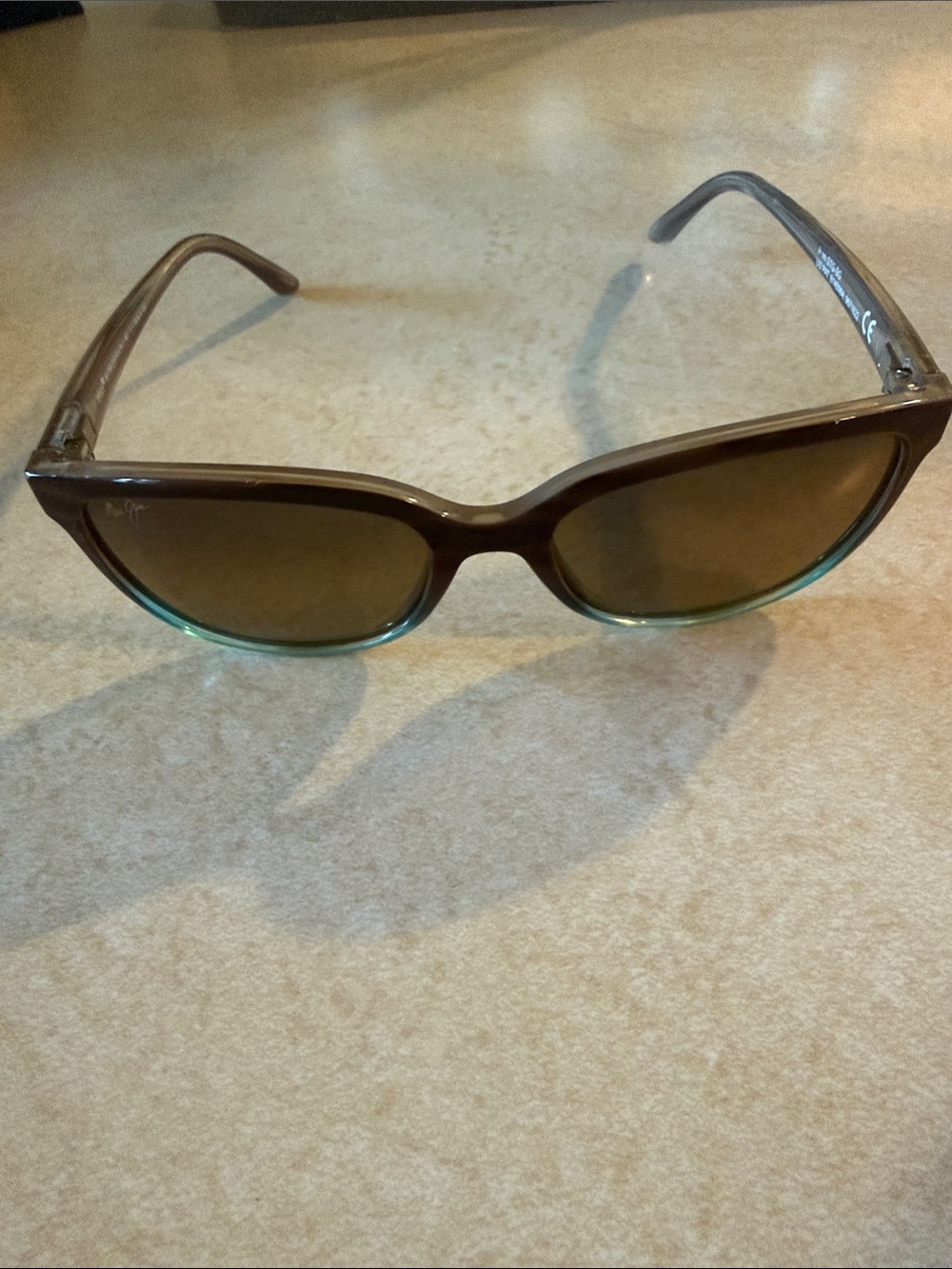Maui Jim Women's Brown Sunglasses with Green Accent